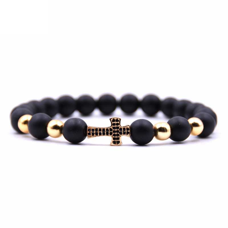 Jeweled Cross Bracelet