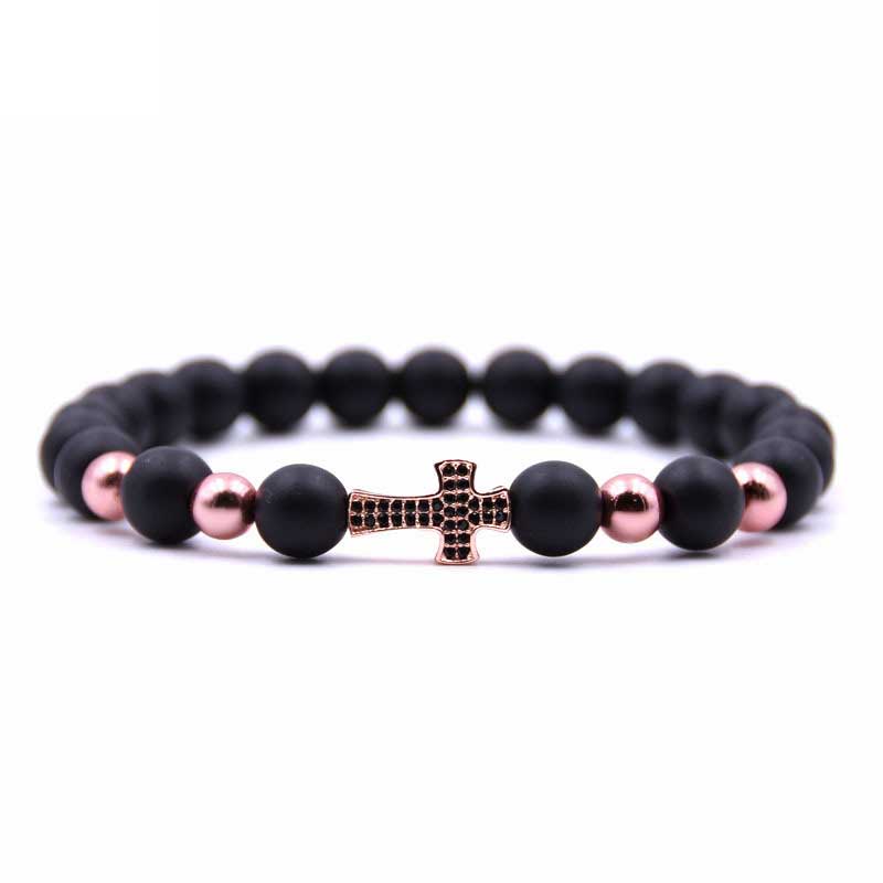 Jeweled Cross Bracelet