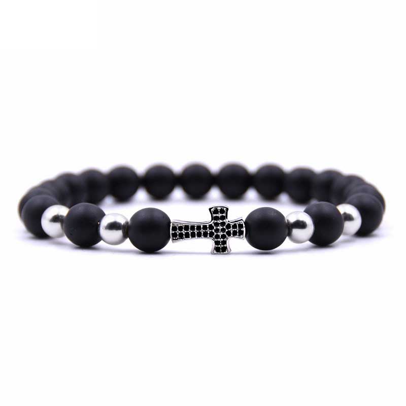 Jeweled Cross Bracelet