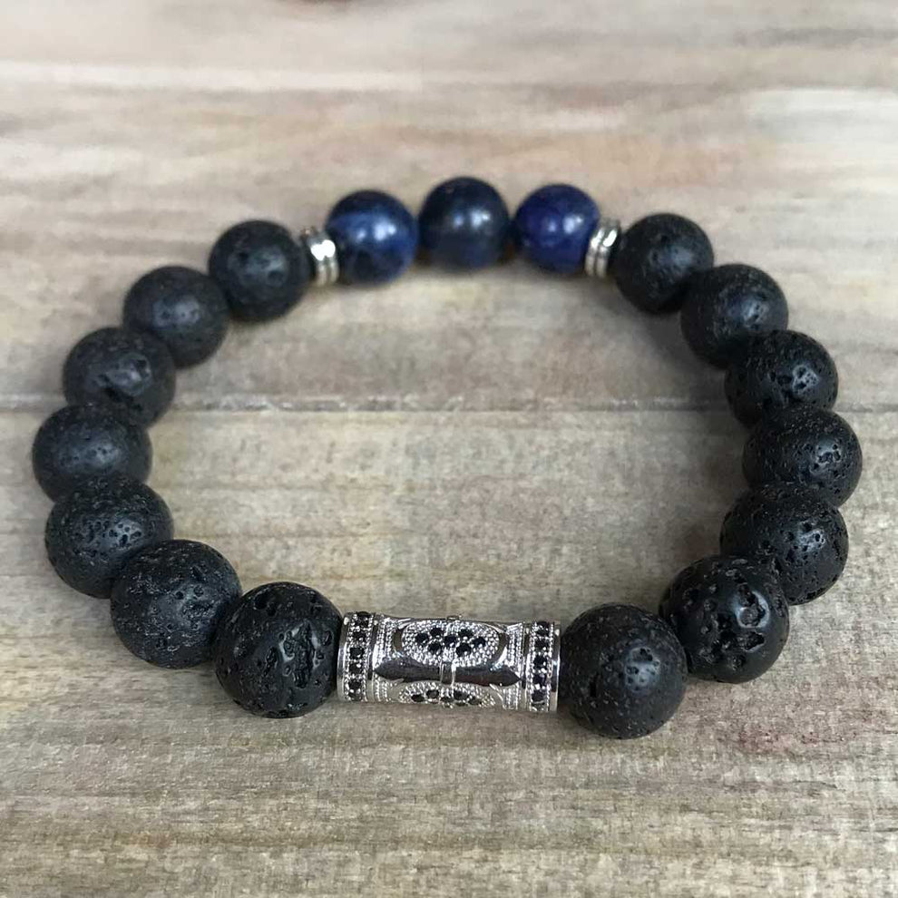 Intelligence Lava Stone Bracelet for Essential Oils – Essential Charms